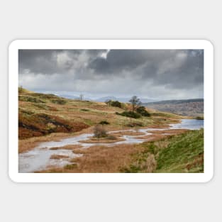 Autumn around Long Moss Tarn Sticker